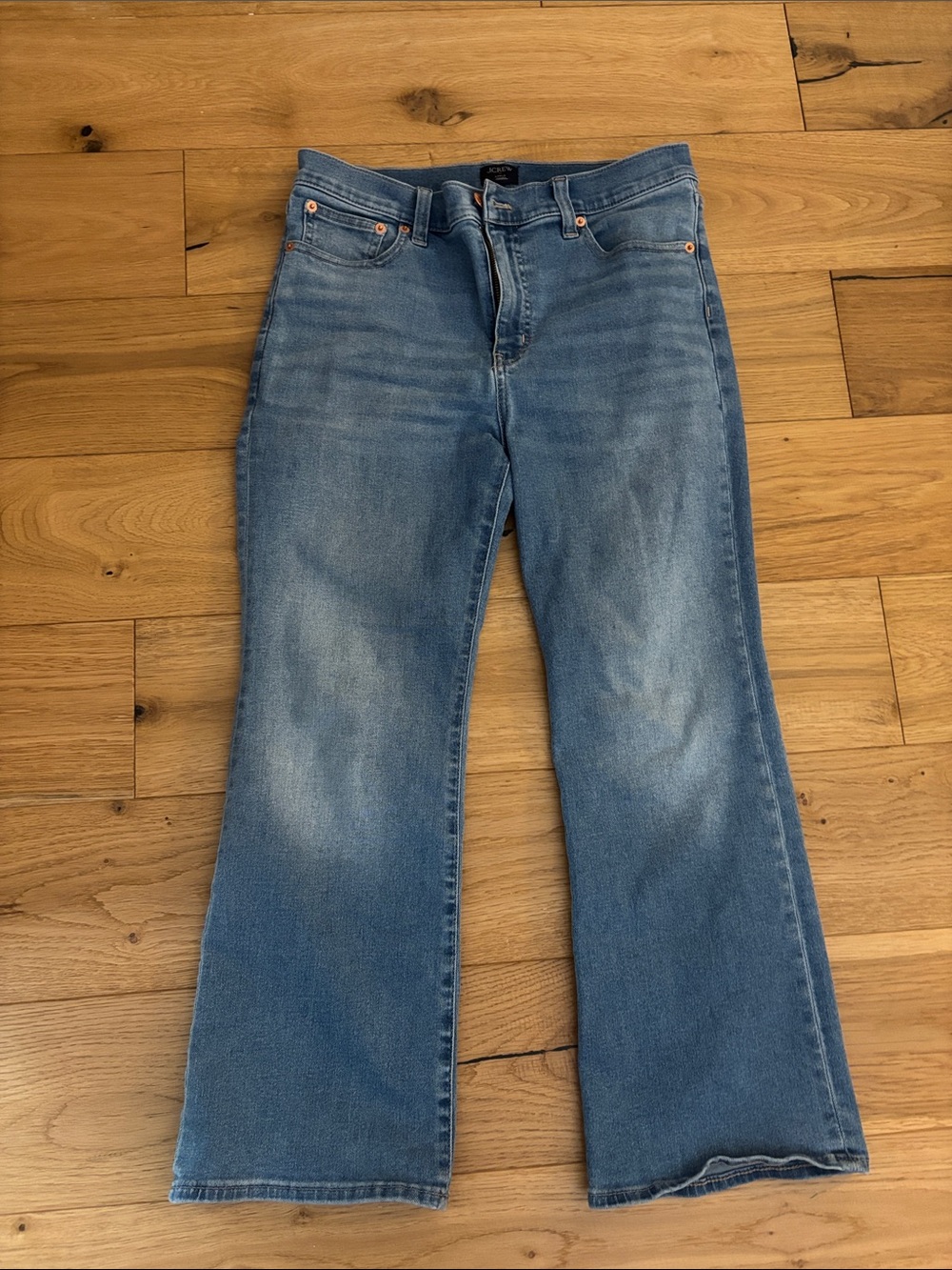 J. Crew 29 Petite Ankle Flared Jeans